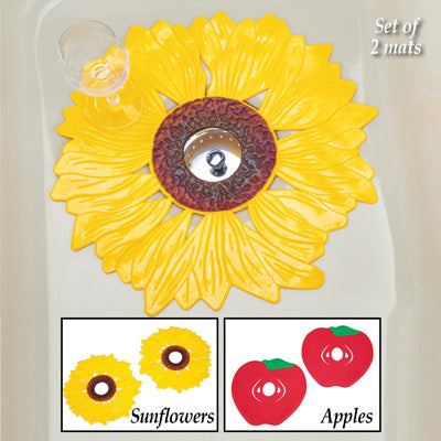 Sunflower Kitchen Rugs - Kitchen Mat Set of 2, Sunflower Decor